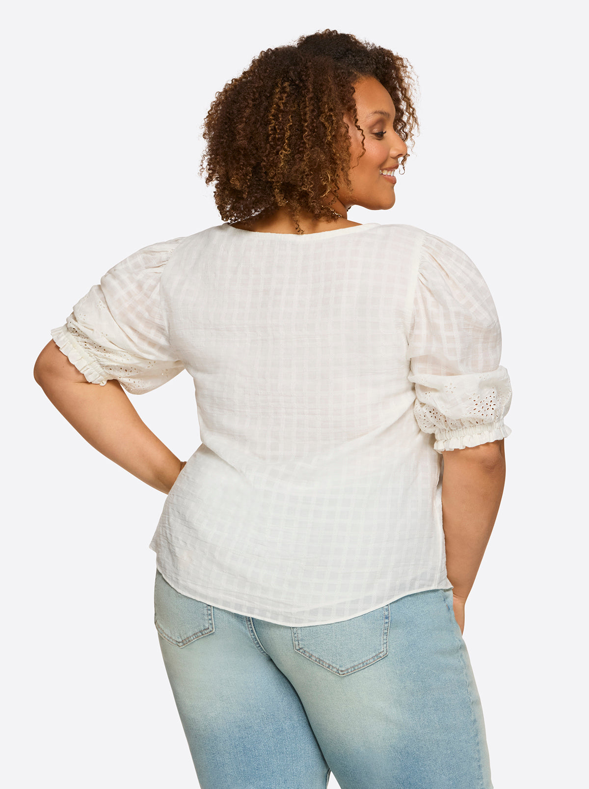 Jessica Simpson Women Sibyl Top in Gardenia