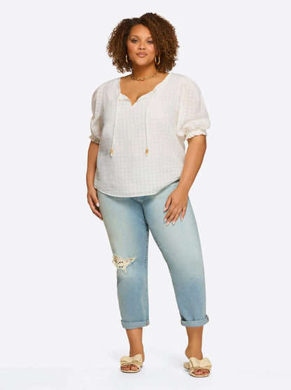 Jessica Simpson Women Sibyl Top in Gardenia