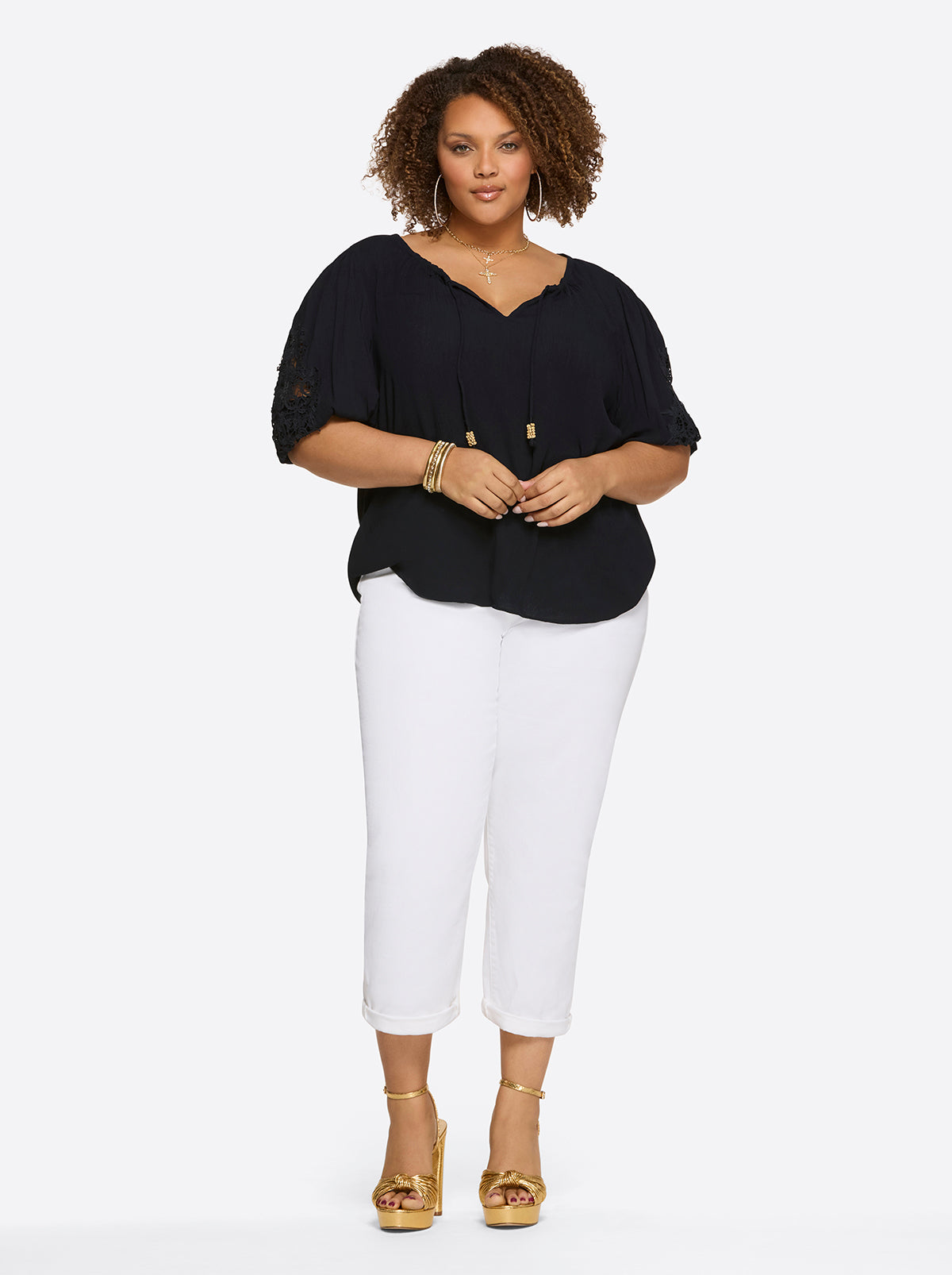 Jessica Simpson Women Sibyl Top in Night Sky