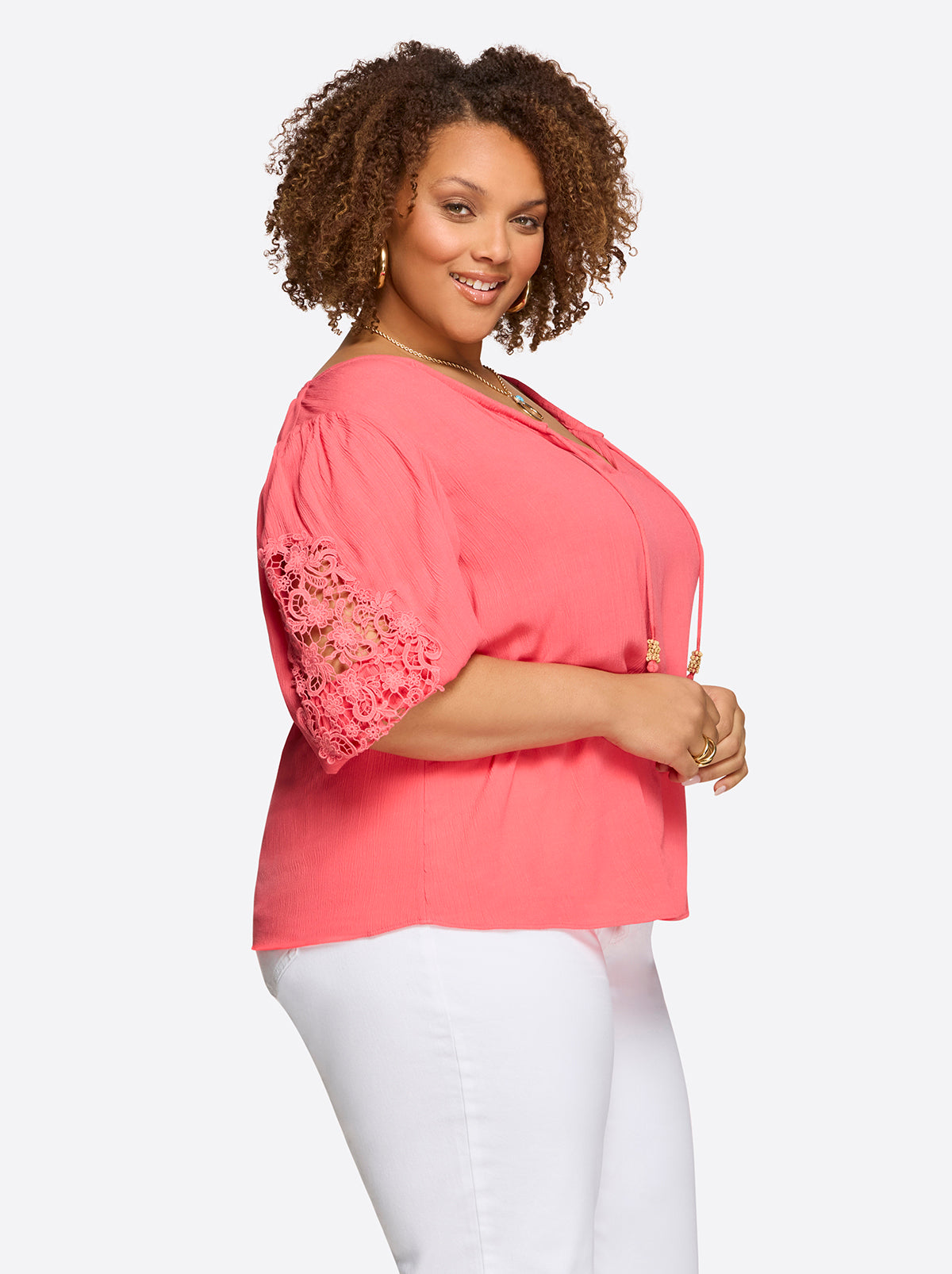 Jessica Simpson Women Sibyl Top in Rose Of Sharon
