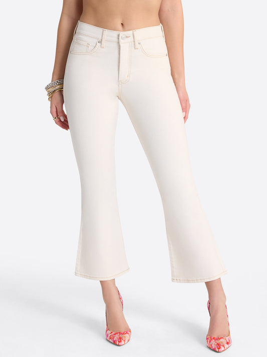 Jessica Simpson Women Charmed Ankle Flare in Ecru