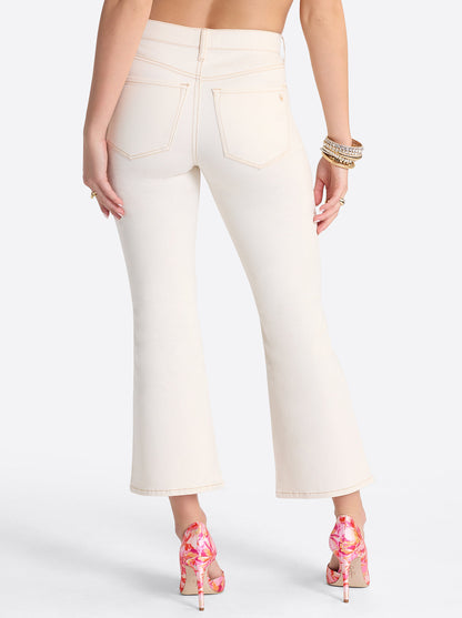 Jessica Simpson Women Charmed Ankle Flare in Ecru