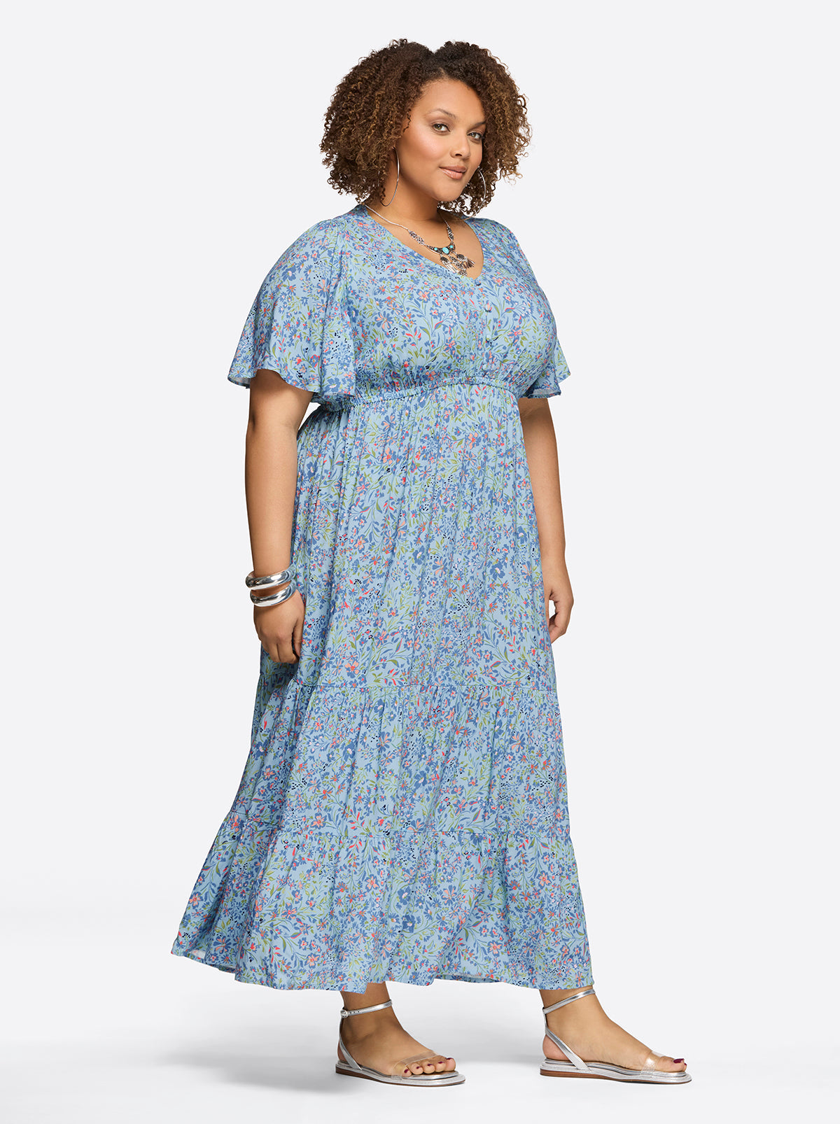 Jessica Simpson Women Naomi Dress in Decorative Blossoms