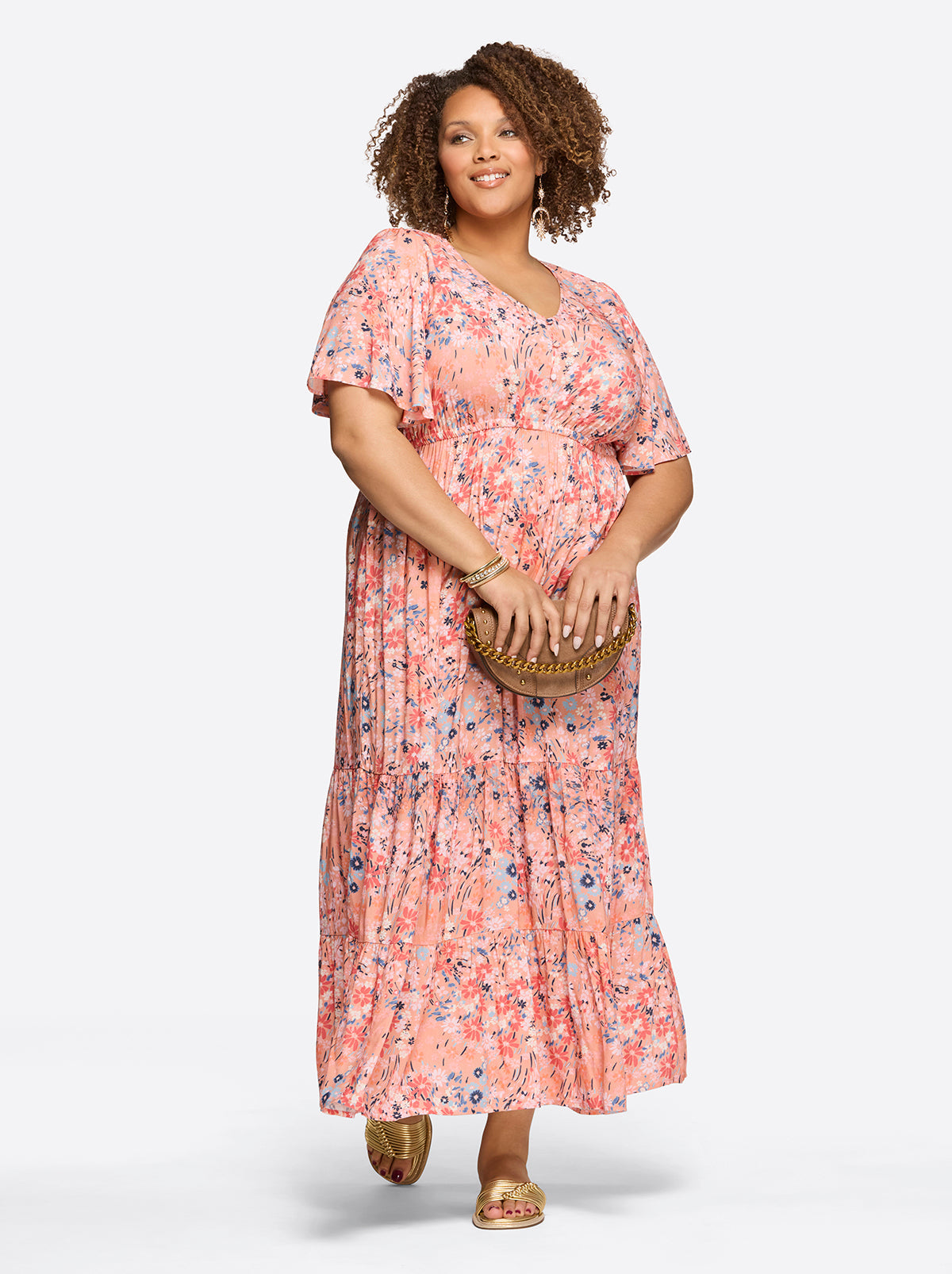 Jessica Simpson Women Naomi Dress in Blooming Pasture