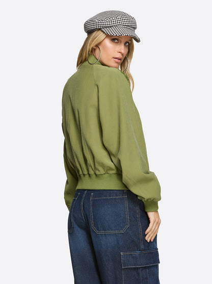 Jessica Simpson Women Fynn Bomber Jacket in Mayfly