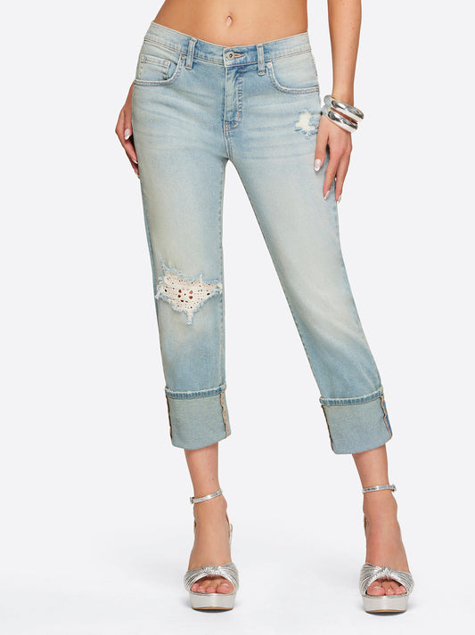 Jessica Simpson Women Mika Best Friend Slouchy Skinny in Sightseeing