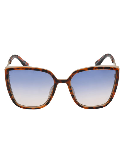 Jessica Simpson Accessories Cat Eye Sunglasses with Metal Temple in Tortoise