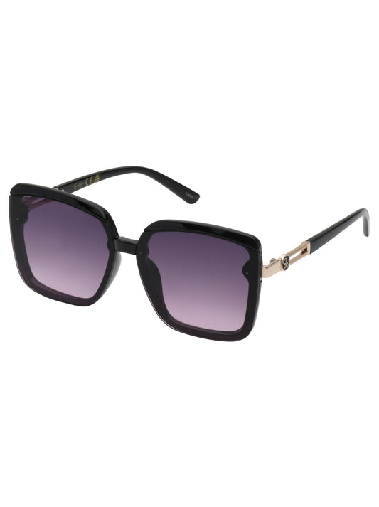 Jessica Simpson Accessories Oversized Fashionable Square Sunglasses in Black