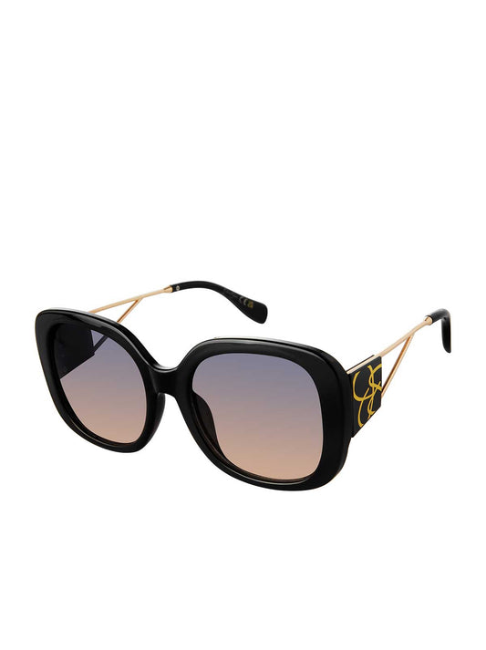 Jessica Simpson Accessories Oversized Oval Sunglasses in Black
