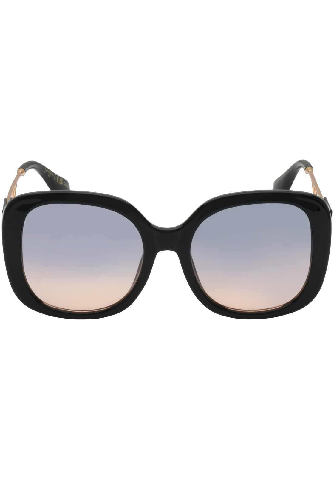 Jessica Simpson Accessories Oversized Oval Sunglasses in Black