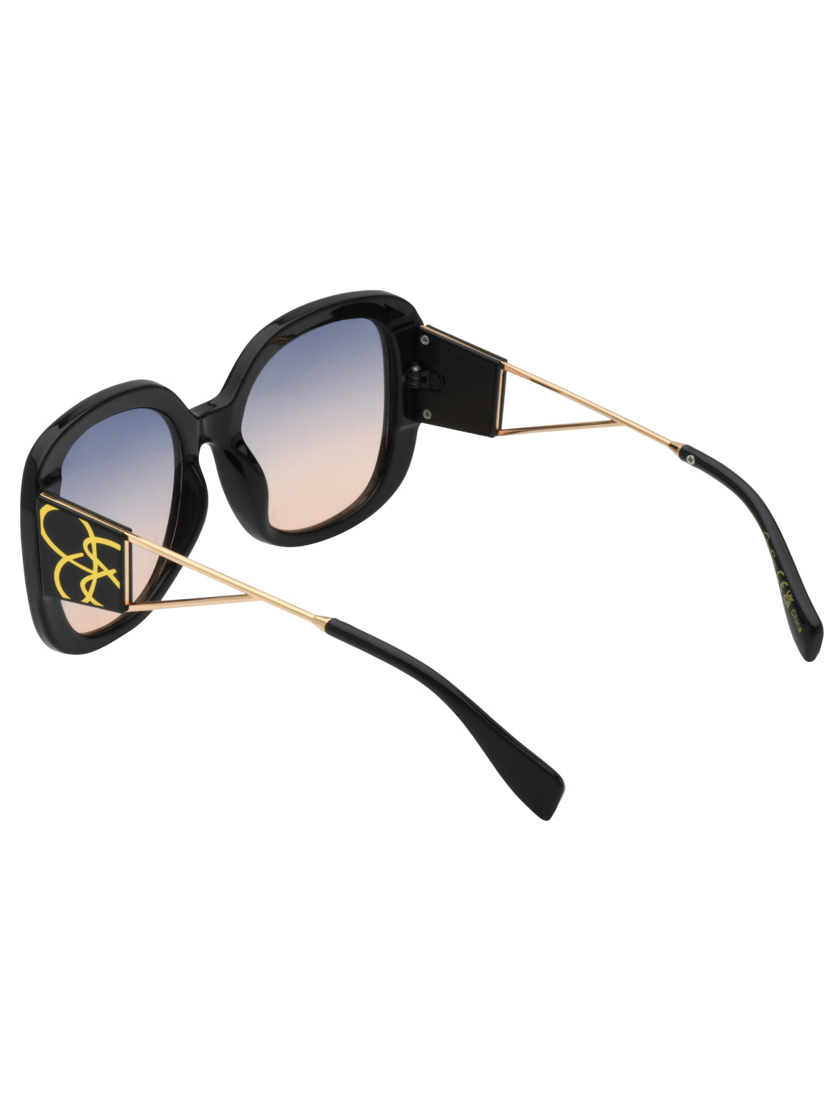 Jessica Simpson Accessories Oversized Oval Sunglasses in Black