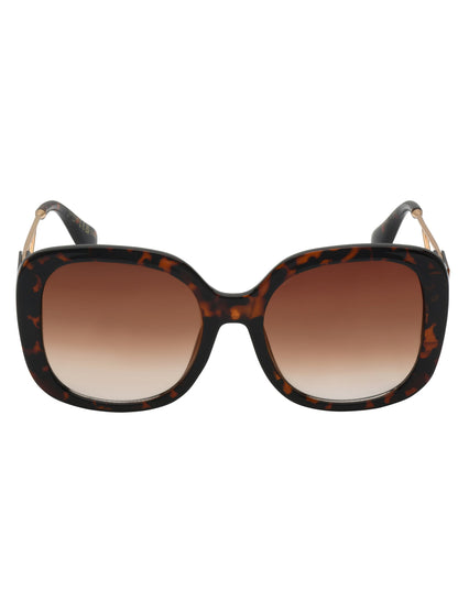 Jessica Simpson Accessories Oversized Oval Sunglasses in Tortoise
