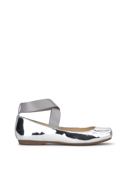 Jessica Simpson Women Mandalaye Ballet Flat in Silver