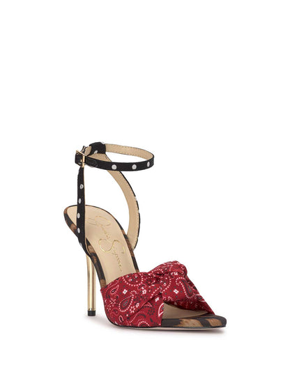Jessica Simpson Women Neveny High Heel in Red Bandana