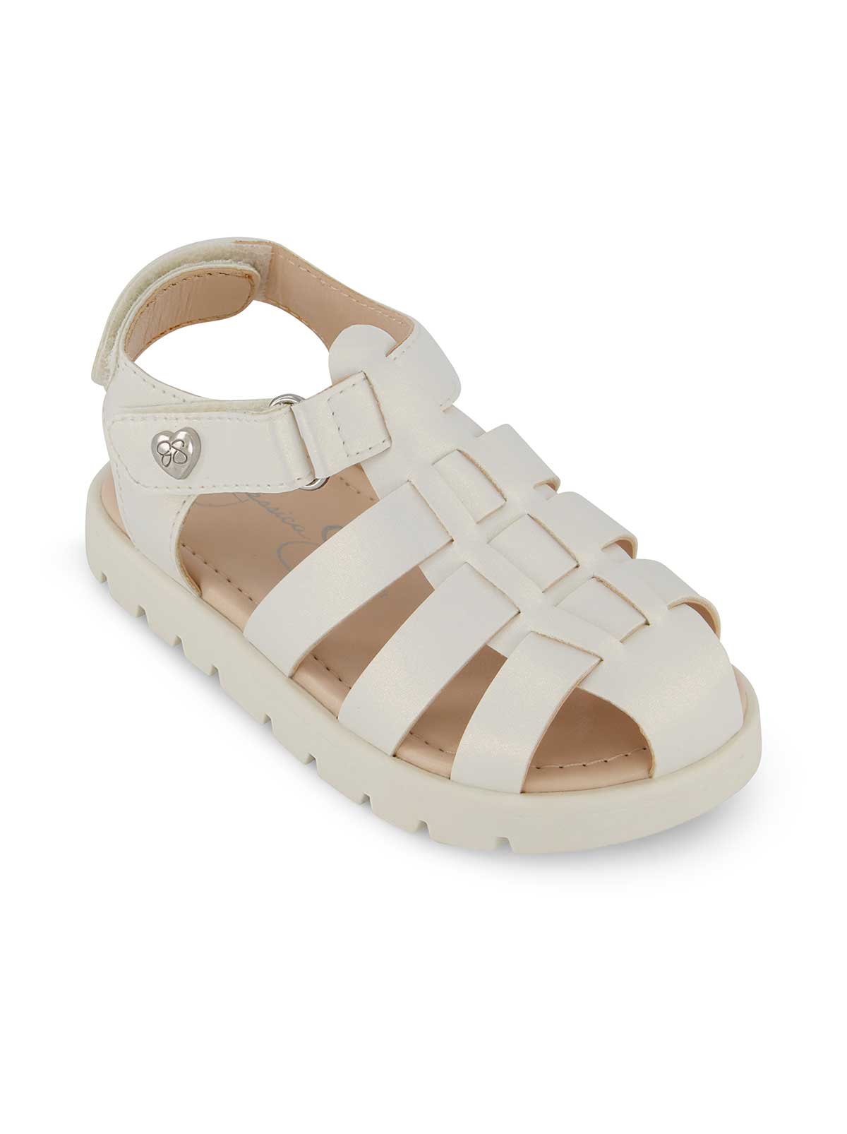 Jessica Simpson Women Toddler Tia Fisher Sandals in White