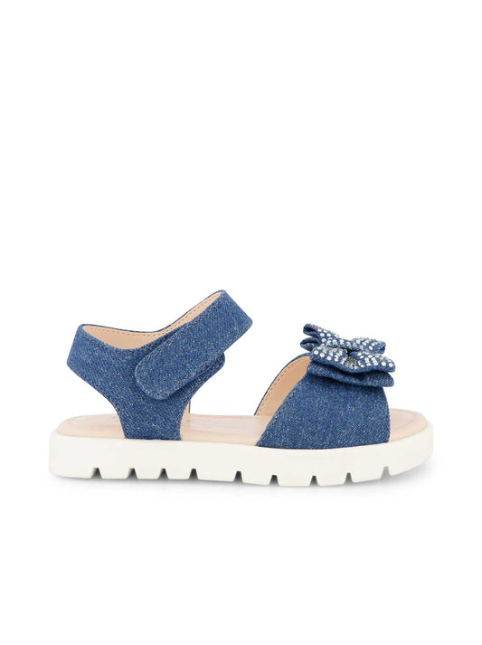 Jessica Simpson Women Toddler Tia Shine Sandals in Blue Denim