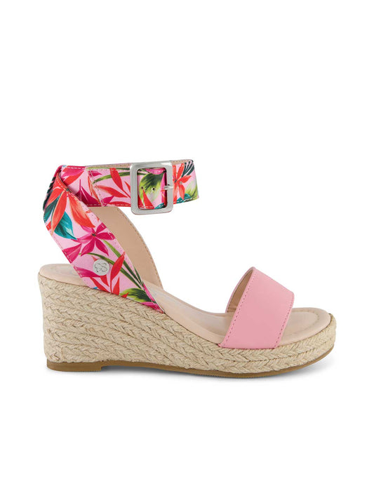 Jessica Simpson Women Girls' Asha Cuff Wedge Sandals in Pink