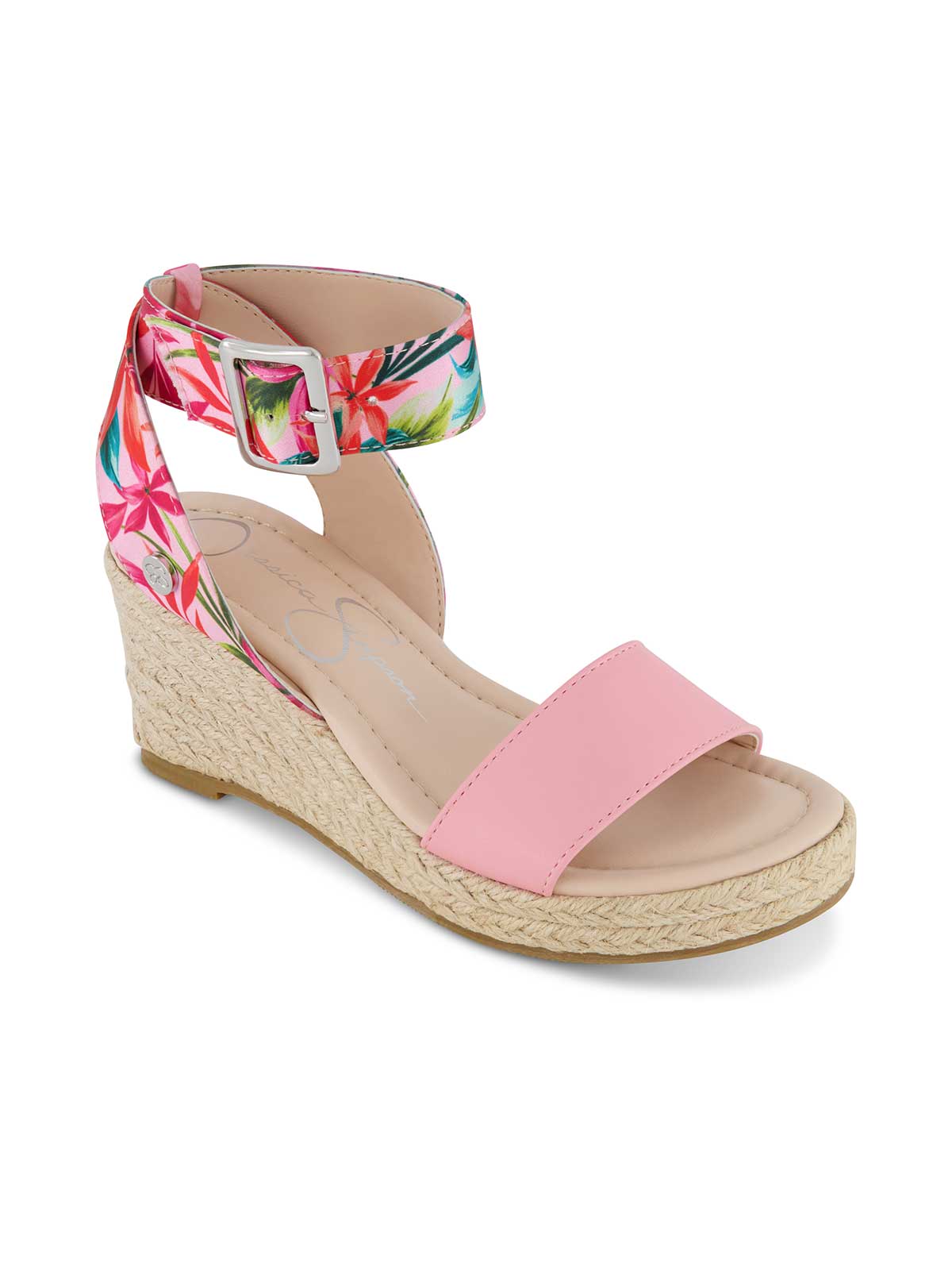 Jessica Simpson Women Girls' Asha Cuff Wedge Sandals in Pink