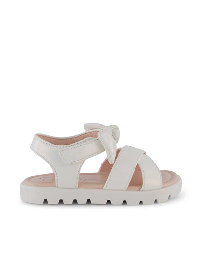 Jessica Simpson Women Toddler Tia Cross Sandals in White