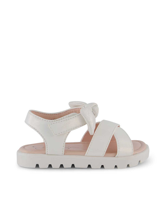Jessica Simpson Women Toddler Tia Cross Sandals in White