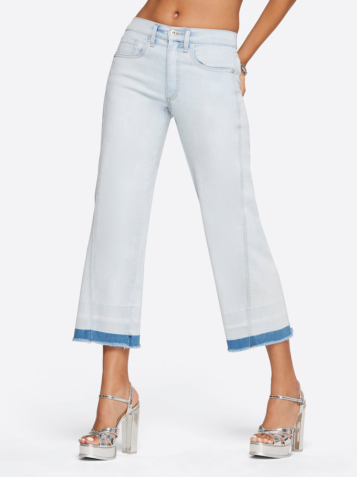 Jessica Simpson Women Melody Wide Leg Crop in Rejoice