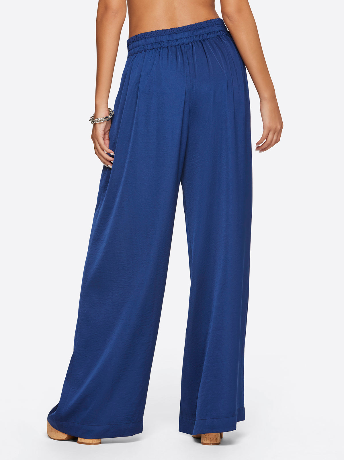 Jessica Simpson Women Winnie Wide Leg Pants in Medieval Blue