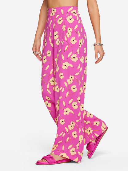 Jessica Simpson Women Winnie Wide Leg Pants in Withering Petals