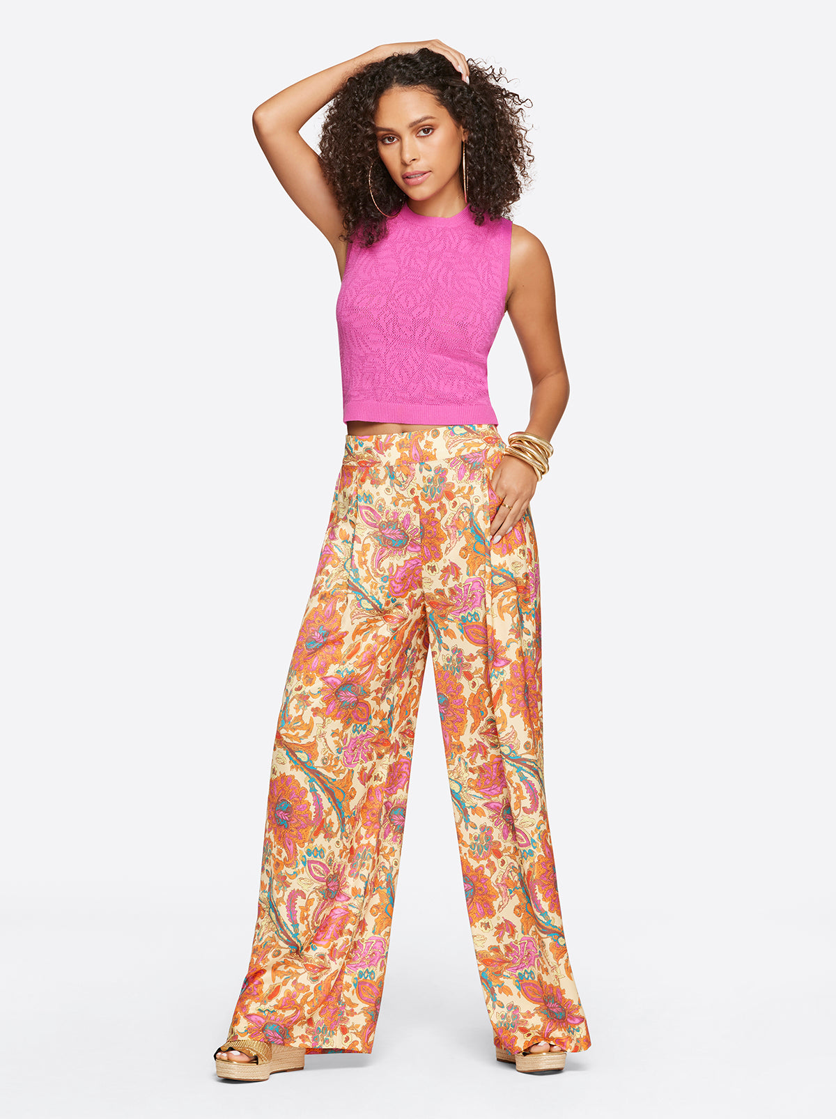 Jessica Simpson Women Ivy Mesh Tank in Rose Violet