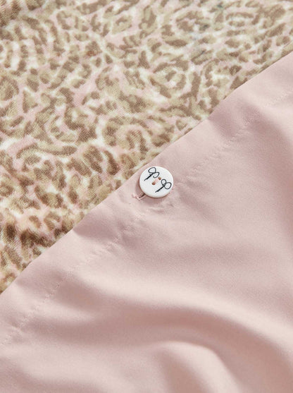 Jessica Simpson Home Leopard Printed Plush Duvet Cover  Set