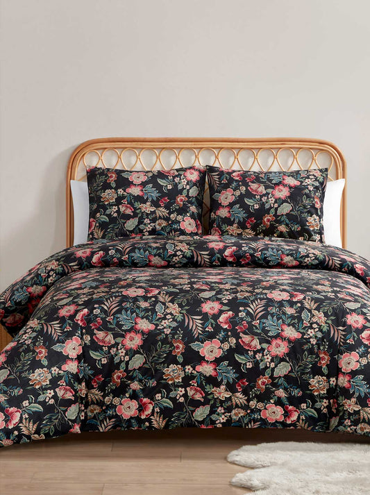 Jessica Simpson Home Arcadian Blooms Velvet Duvet Cover  Set