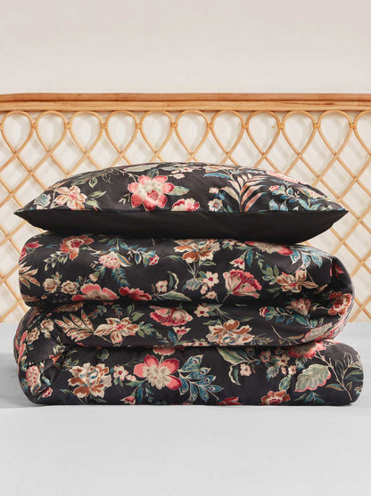 Jessica Simpson Home Botanical Embossed Print Duvet Cover Set