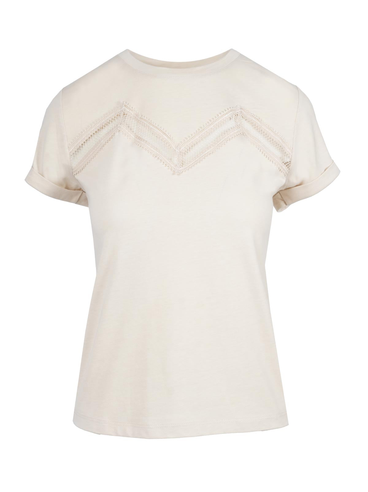 Jessica Simpson Women Valeriya Tee in Parchment