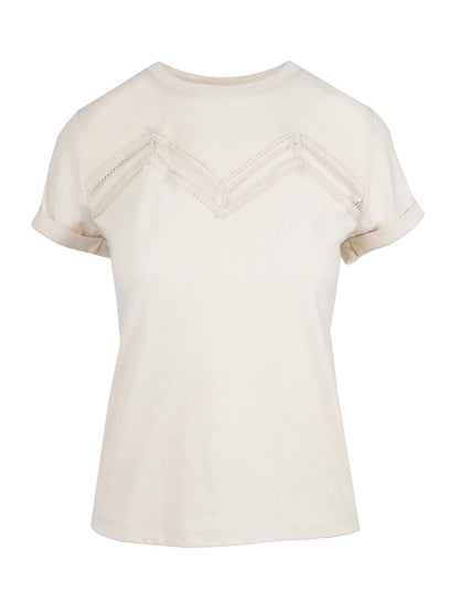 Jessica Simpson Women Valeriya Tee in Parchment