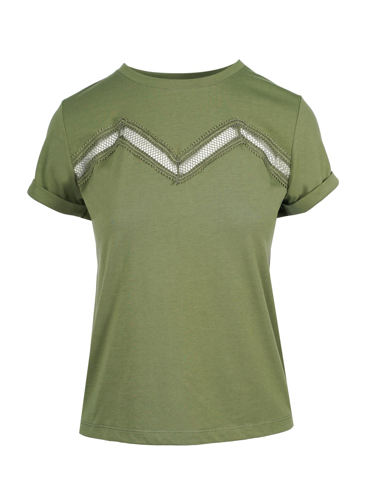 Jessica Simpson Women Valeriya Tee in Bronze Green