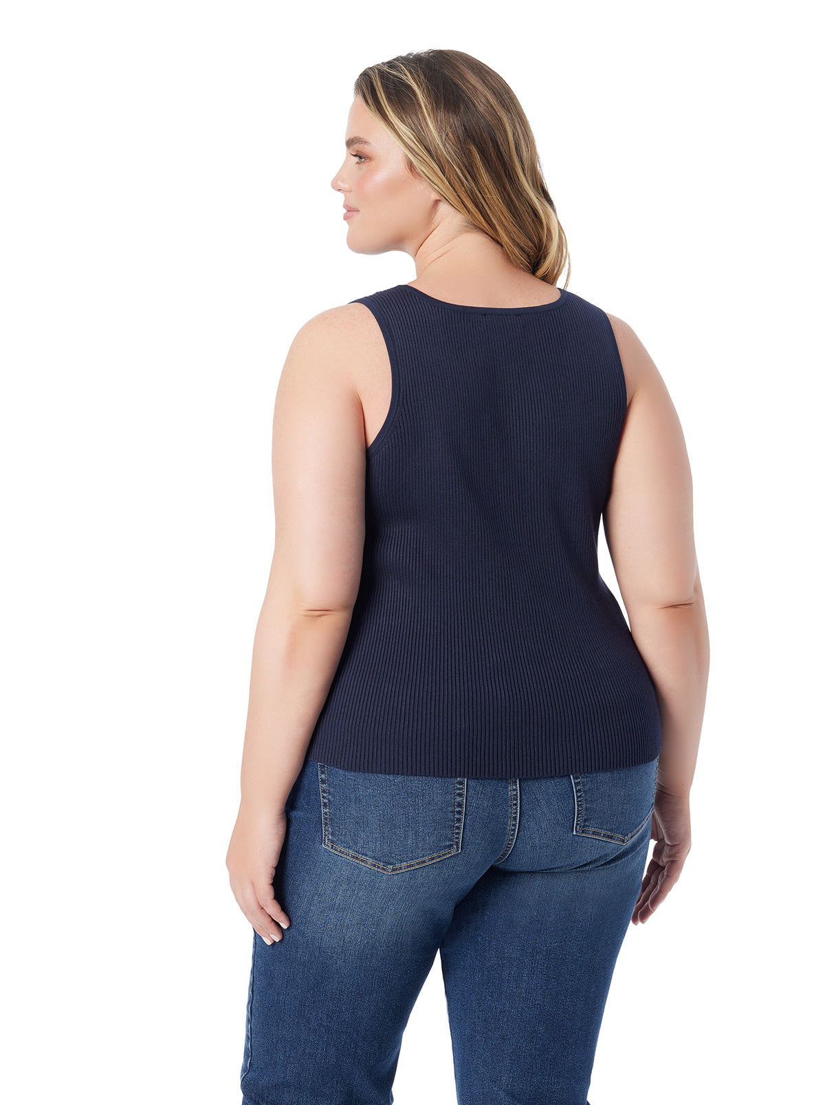 Jessica Simpson Women Johanna Lace Up Tank in After Midnight