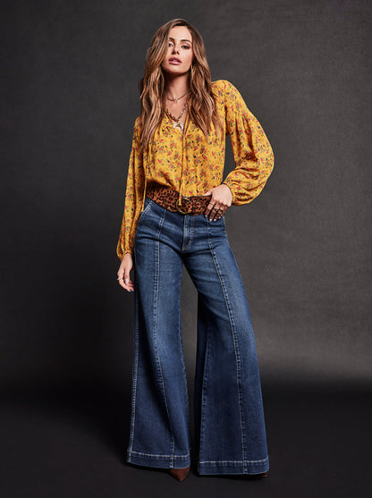 Jessica Simpson Women Doris Blouse in Festive Bunches
