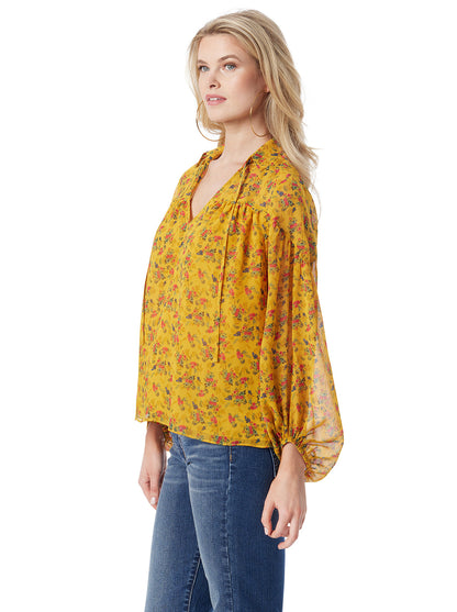 Jessica Simpson Women Doris Blouse in Festive Bunches