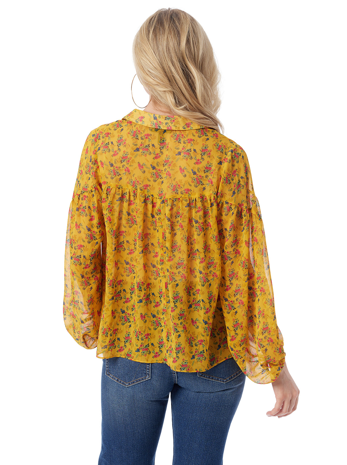 Jessica Simpson Women Doris Blouse in Festive Bunches