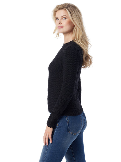 Jessica Simpson Women Camilla Sweater in Anthracite