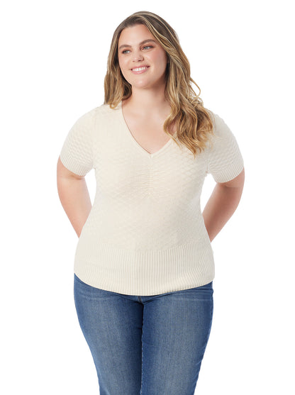 Jessica Simpson Women Imani Top in Parchment