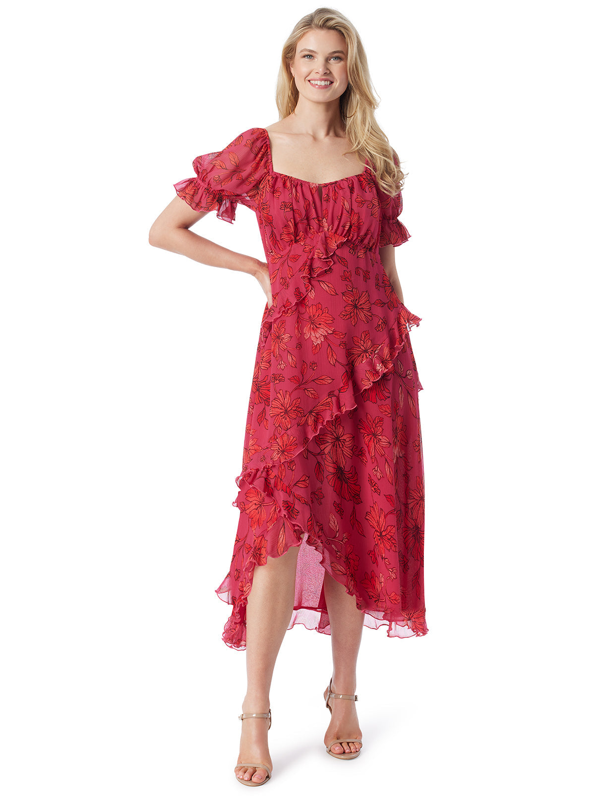 Jessica Simpson Women Monique Dress in Outlined Blossoms