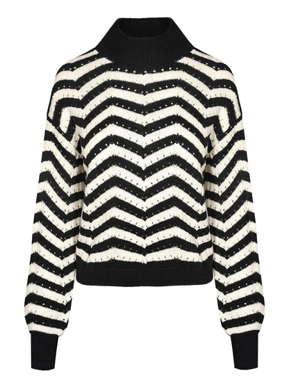 Jessica Simpson Women Farai Sweater in Anthracite Combo