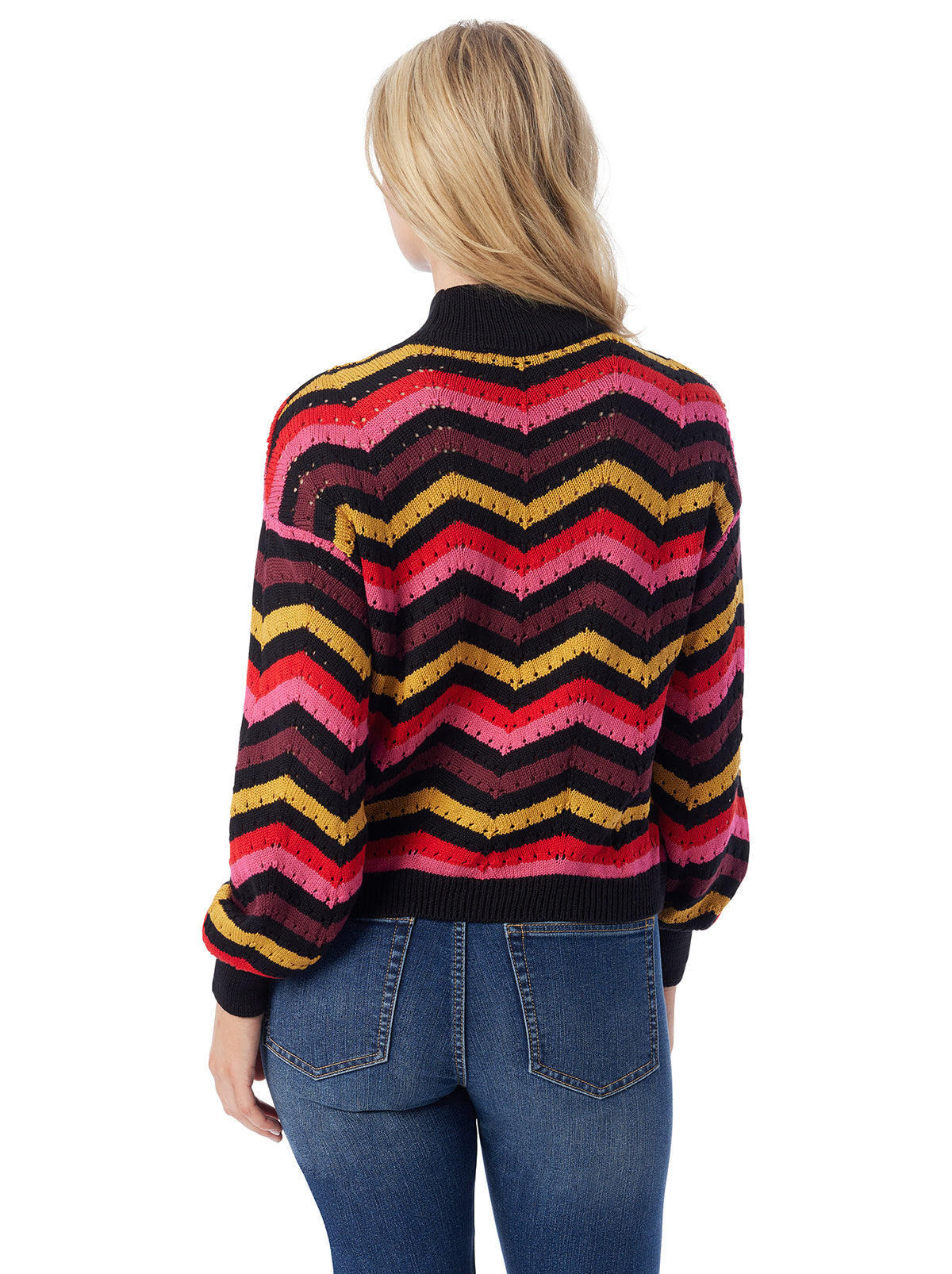 Jessica Simpson Women Farai Sweater in Striped Multi