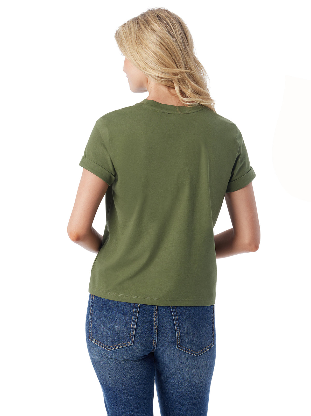 Jessica Simpson Women Ike Tee in Bronze Green
