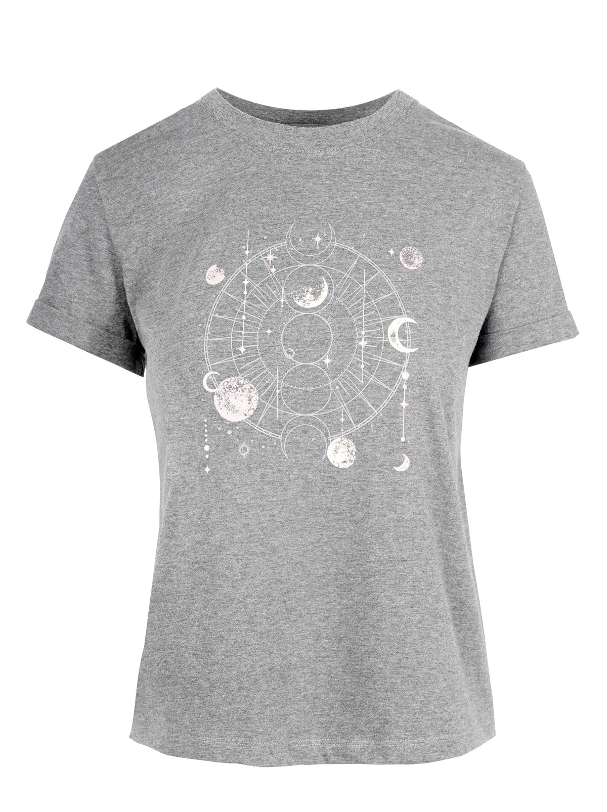 Jessica Simpson Women Ike Tee in Dark Heather Grey