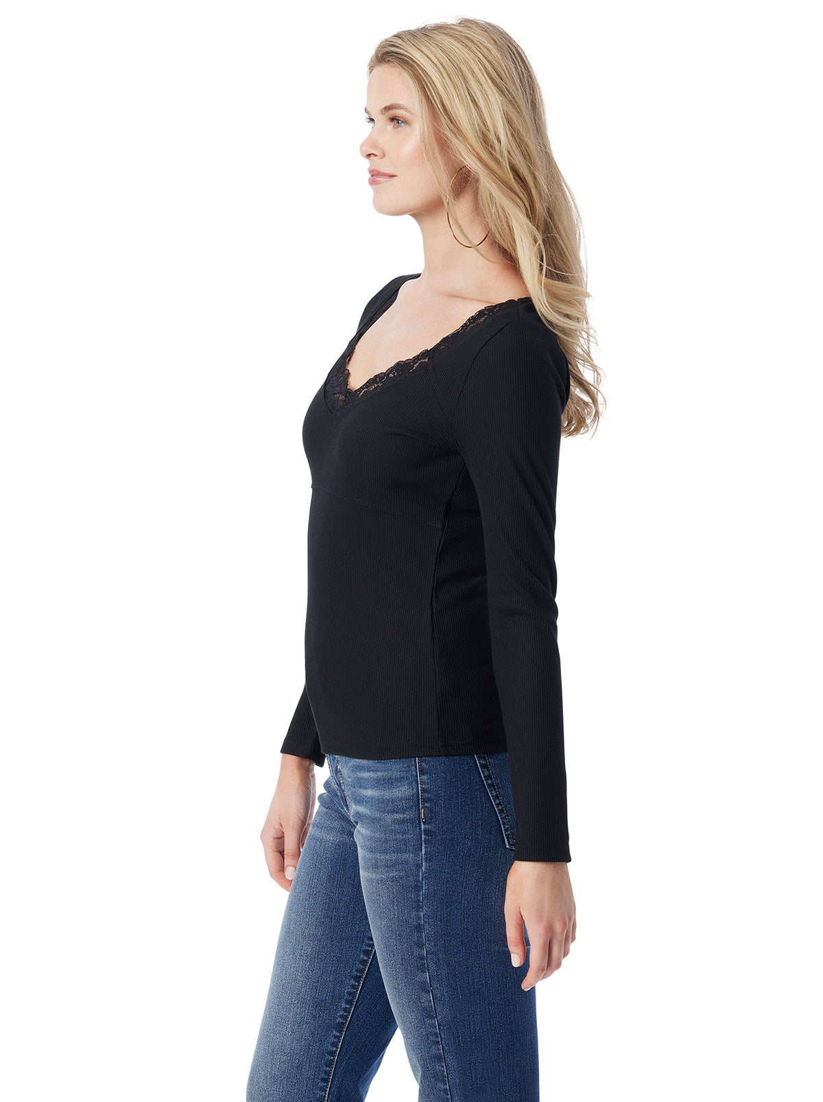 Jessica Simpson Women Abbey Sweatheart Top in Anthracite