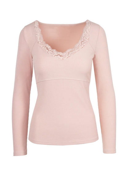 Jessica Simpson Women Abbey Sweatheart Top in Silver Pink