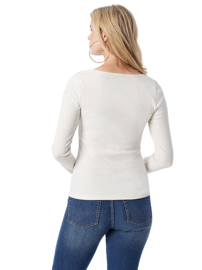 Jessica Simpson Women Abbey Sweatheart Top in Gardenia
