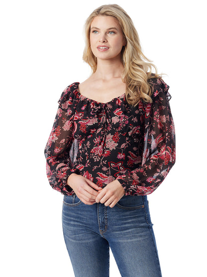 Jessica Simpson Women Aki Blouse in Willow Beauties