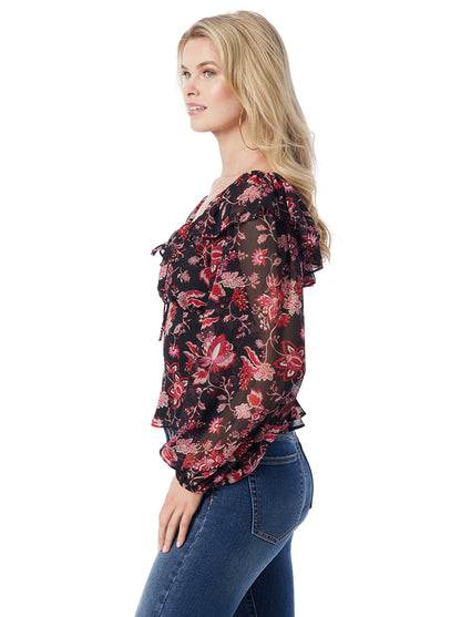 Jessica Simpson Women Aki Blouse in Willow Beauties
